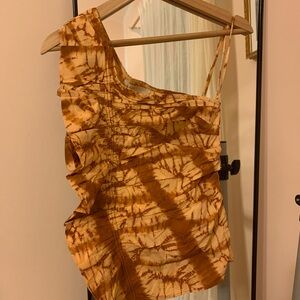 Ulla Johnson Orange Tie-Dye Top